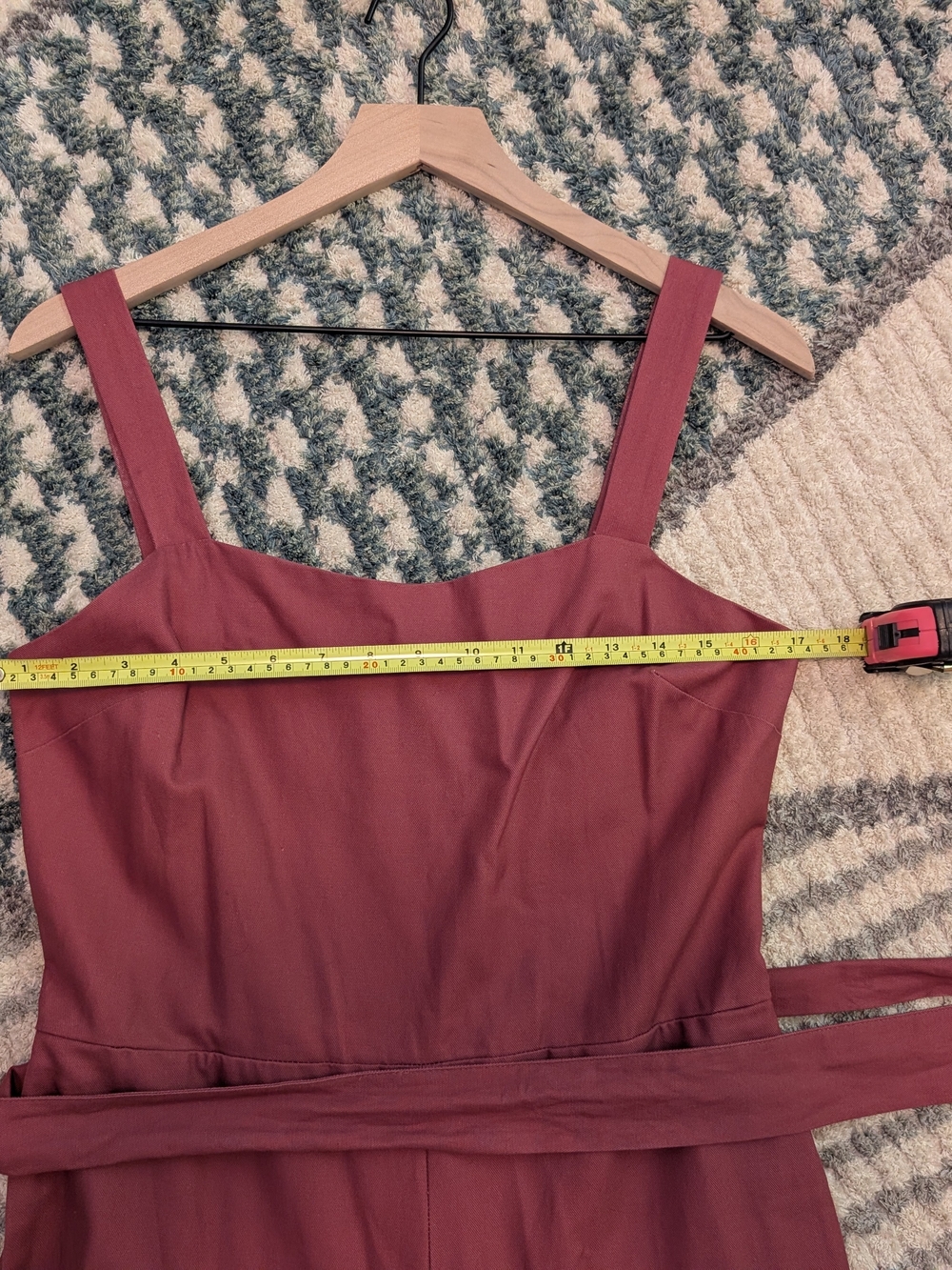 GAP Dusty Rose Tie-Waist Sleeveless Jumpsuit - Picture 5 of 6